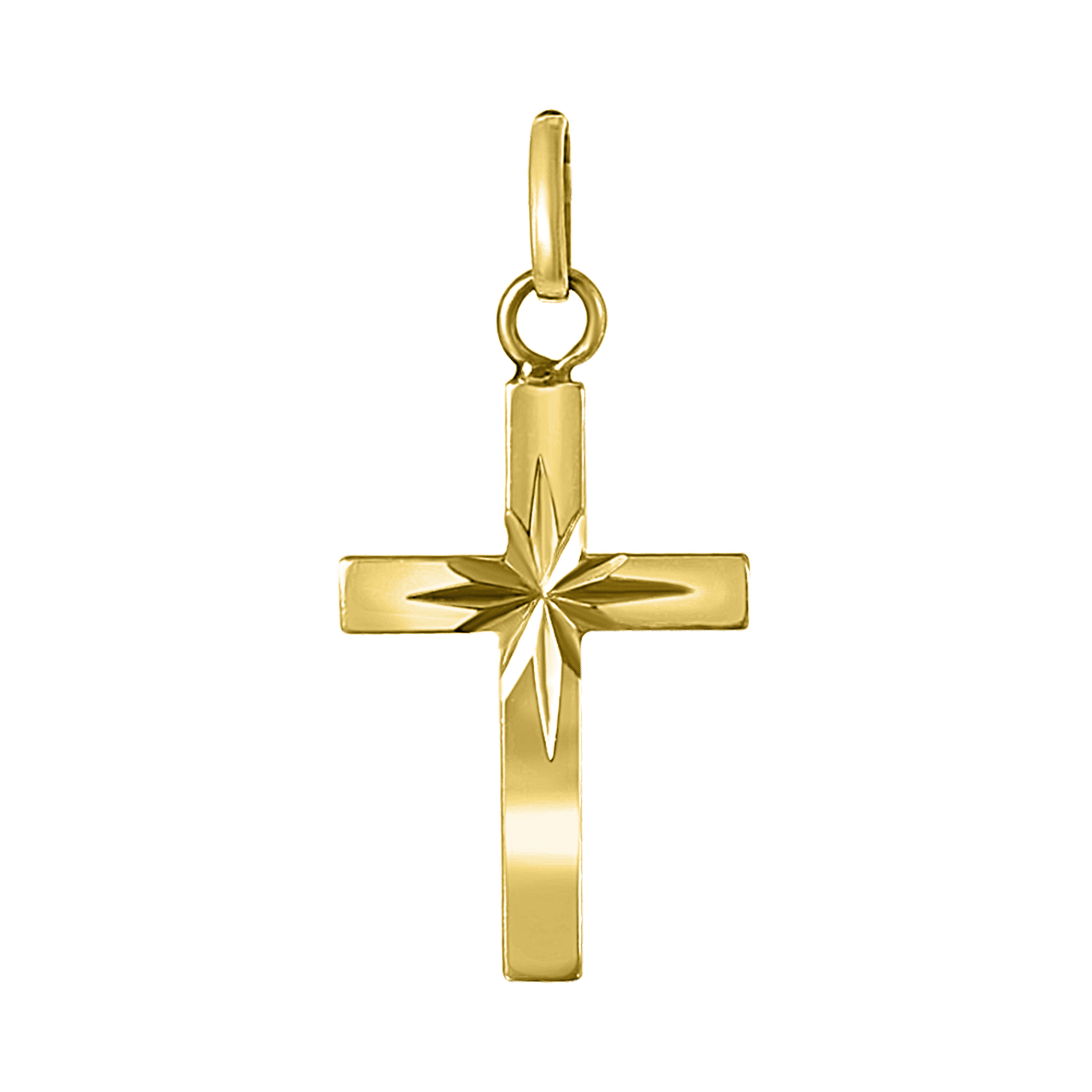 585 Gelbgold Anhänger Kreuz Lucardi DE