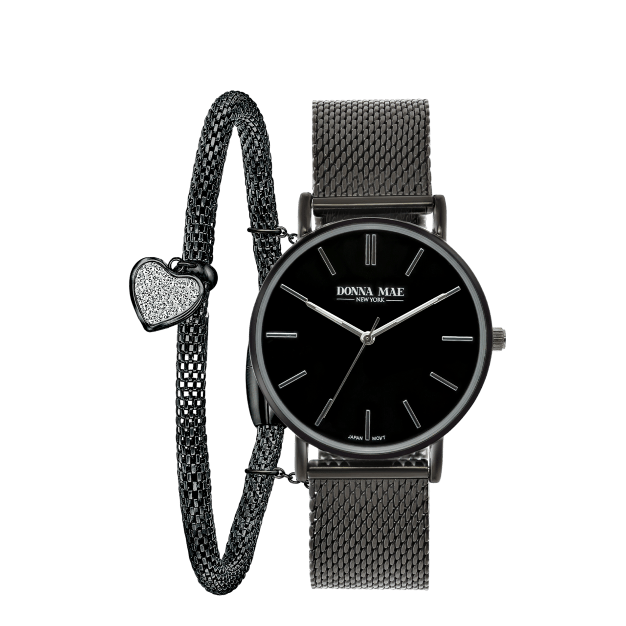 Stalen Blackplated Set Met Horloge Lucardi Nl