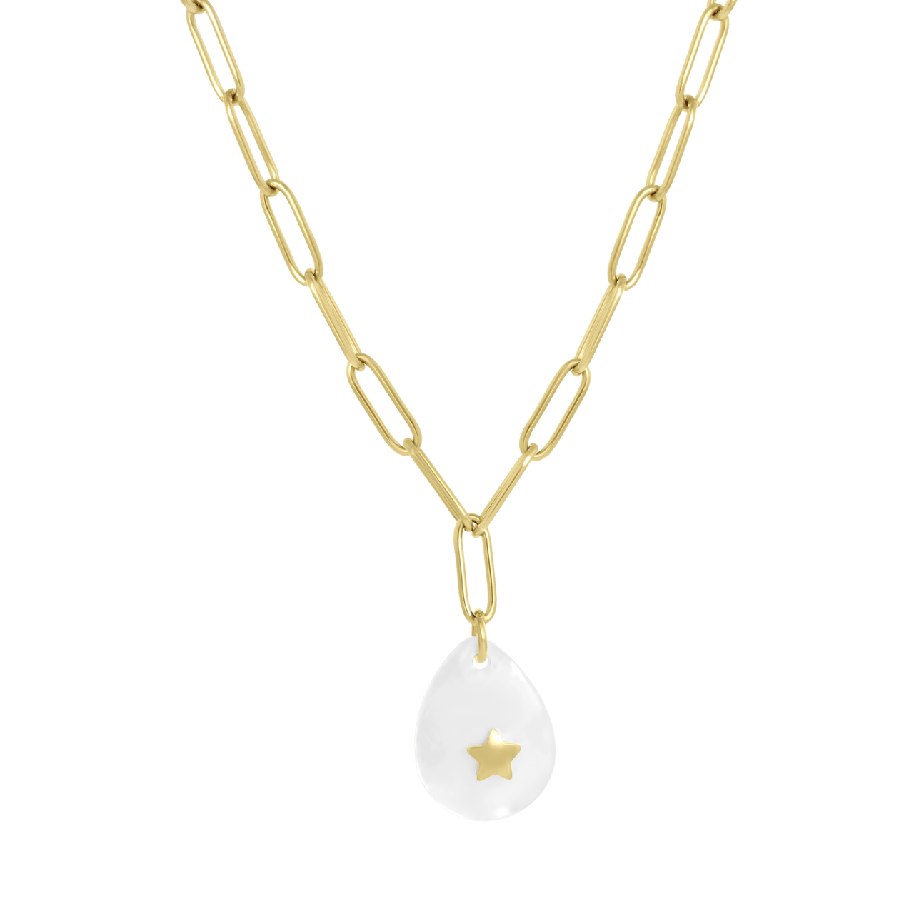 Stalen Karaat Goldplated Ketting Ovaal Lucardi Nl