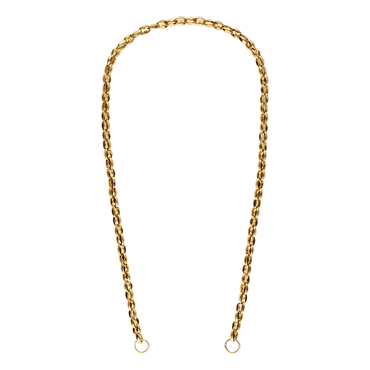 Stalen Goldplated Bedel Ketting Marina Lucardi NL