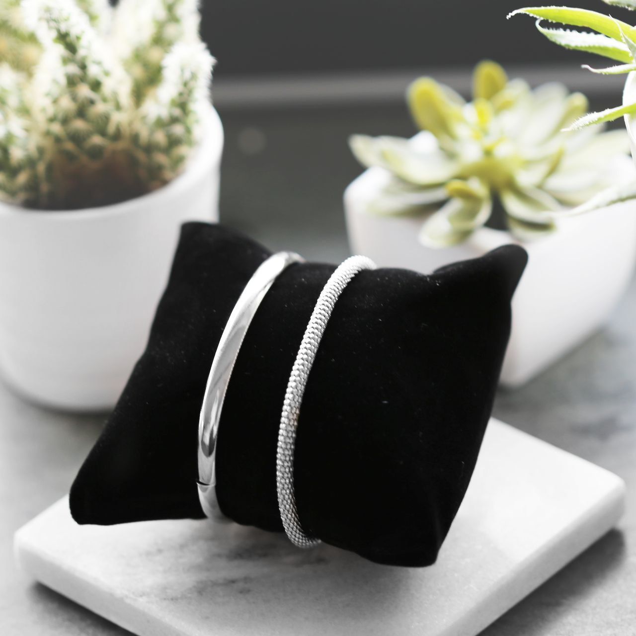Zilveren armband bangle 5mm