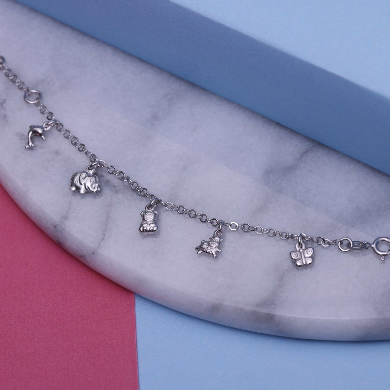 Silbernes Bettelarmband für Kinder