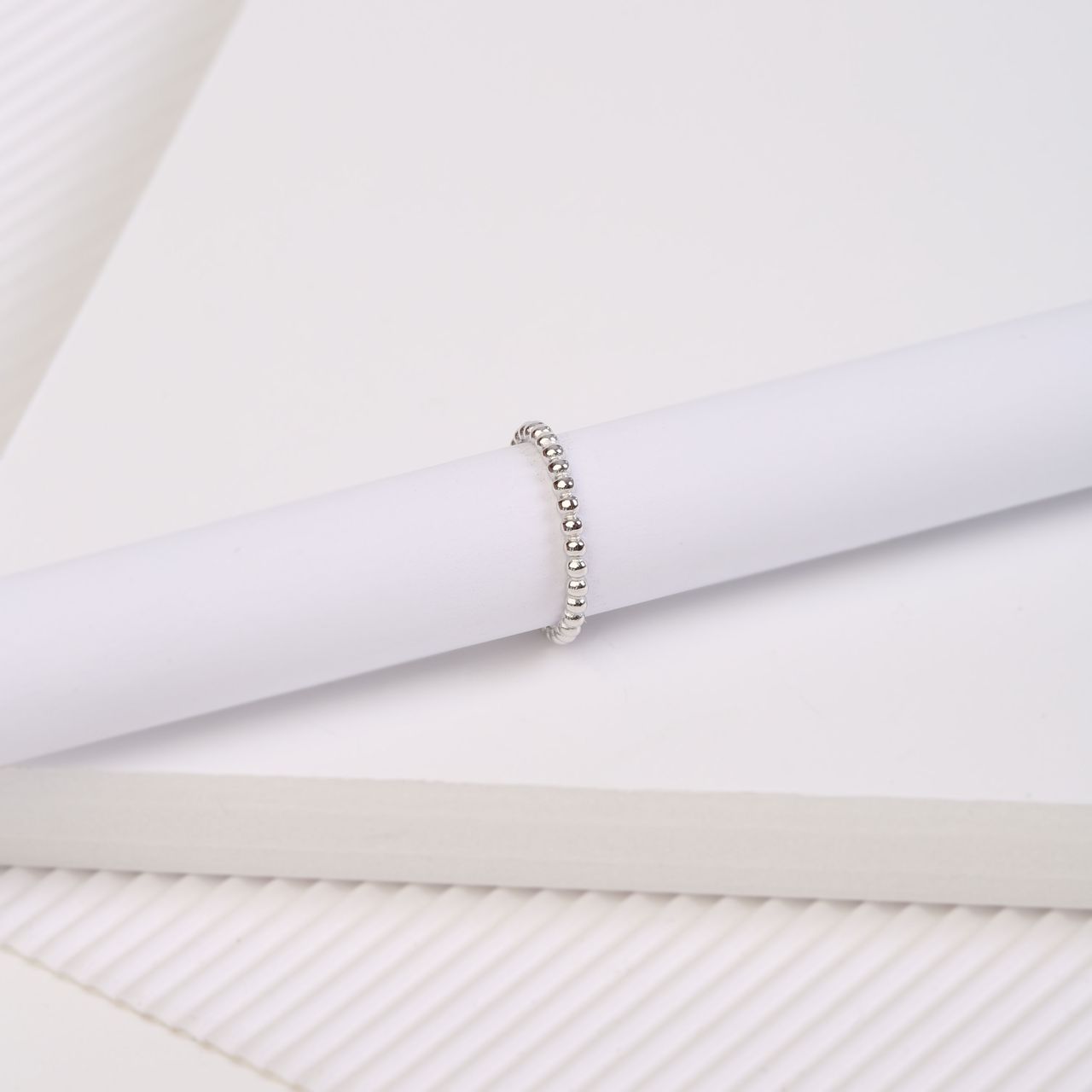 Ring in 925 Silber mit Kugeln