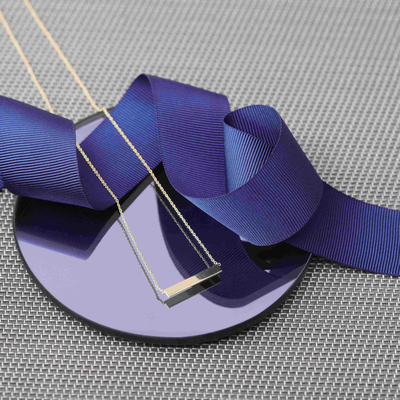 9 Karaat ketting met hanger bar