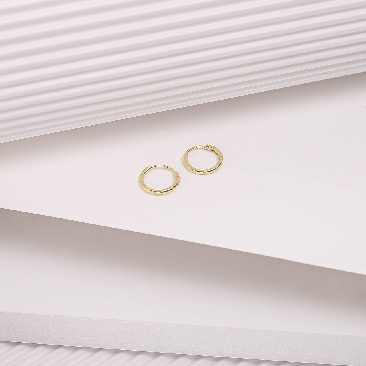 Zilveren goldplated oorringen voor dames