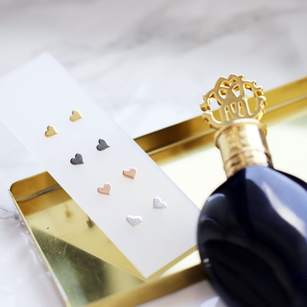Zilveren oorbellen rhodiumplated hart