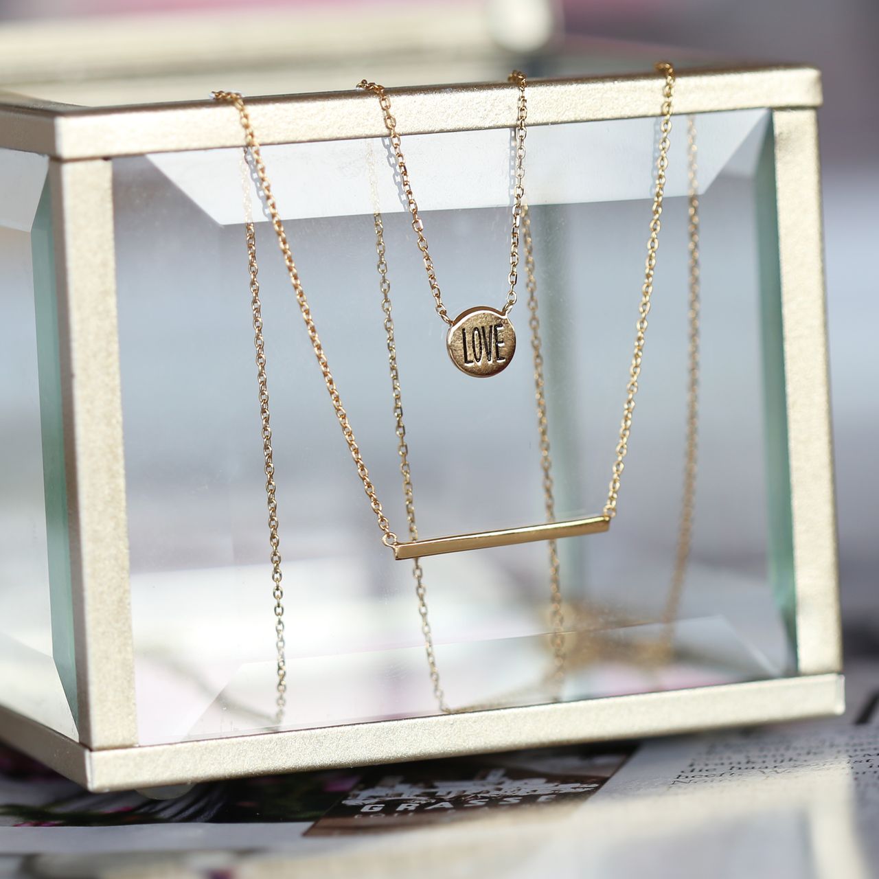 Zilveren goldplated ketting met hanger voor dames