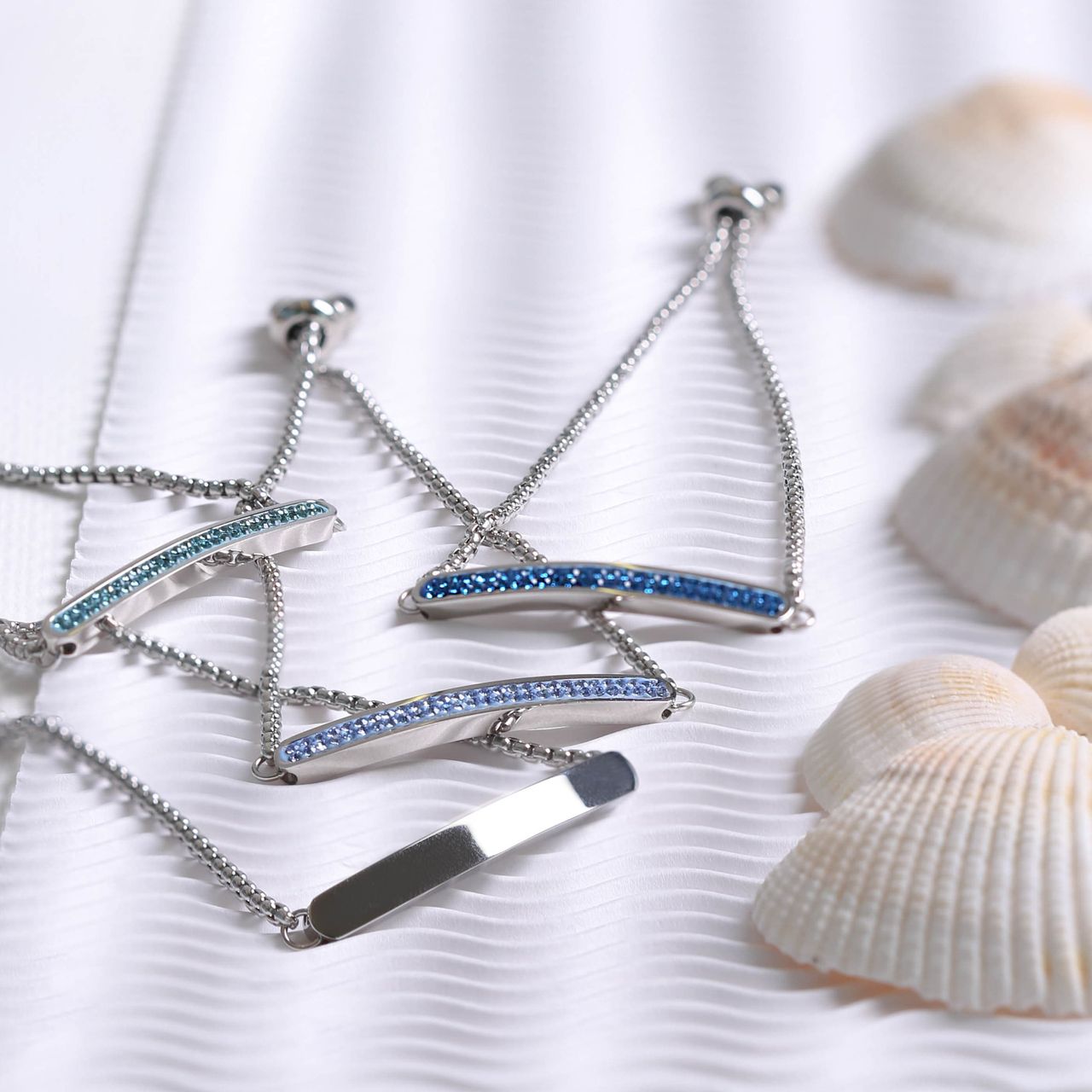 Gerecycled stainless steel plaatarmband