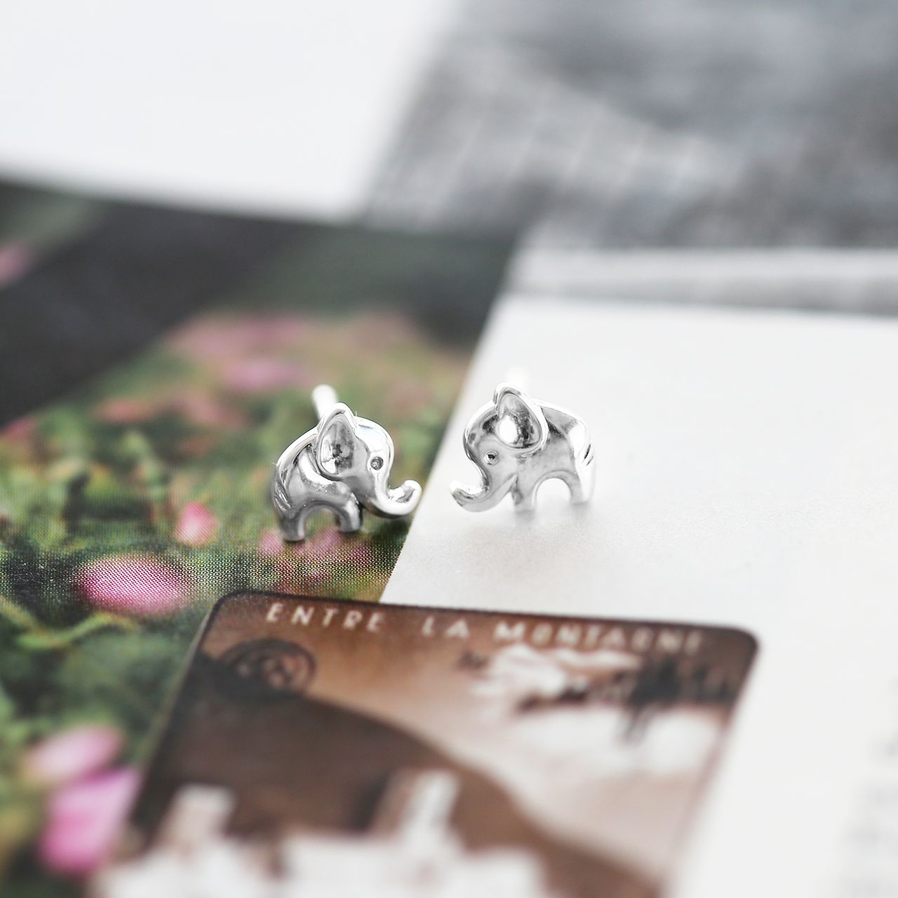 925 Silber Kinderohrringe Elefant
