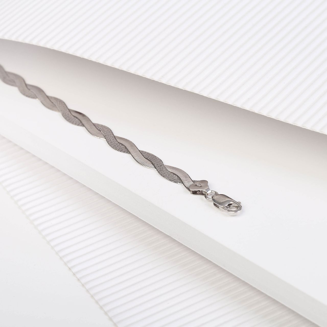 Armband, 925 Silber, Drehoptik