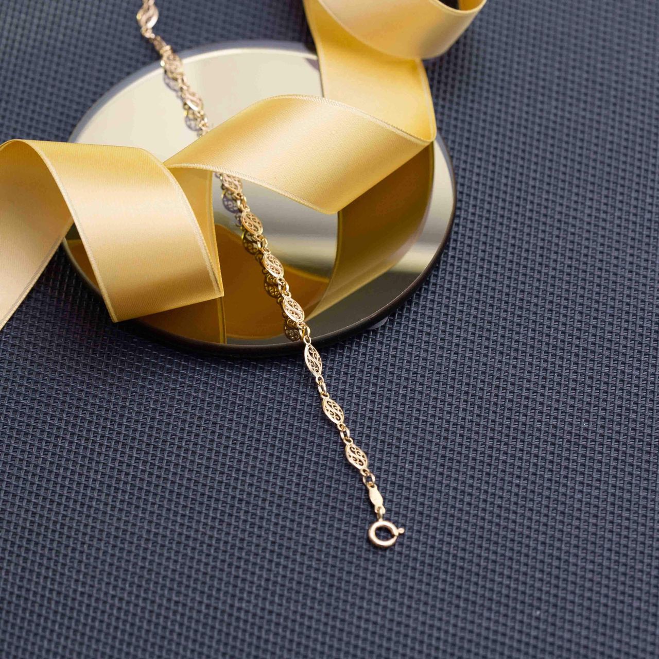 375 Gold Armband mit Fantasie-Kettengliedern