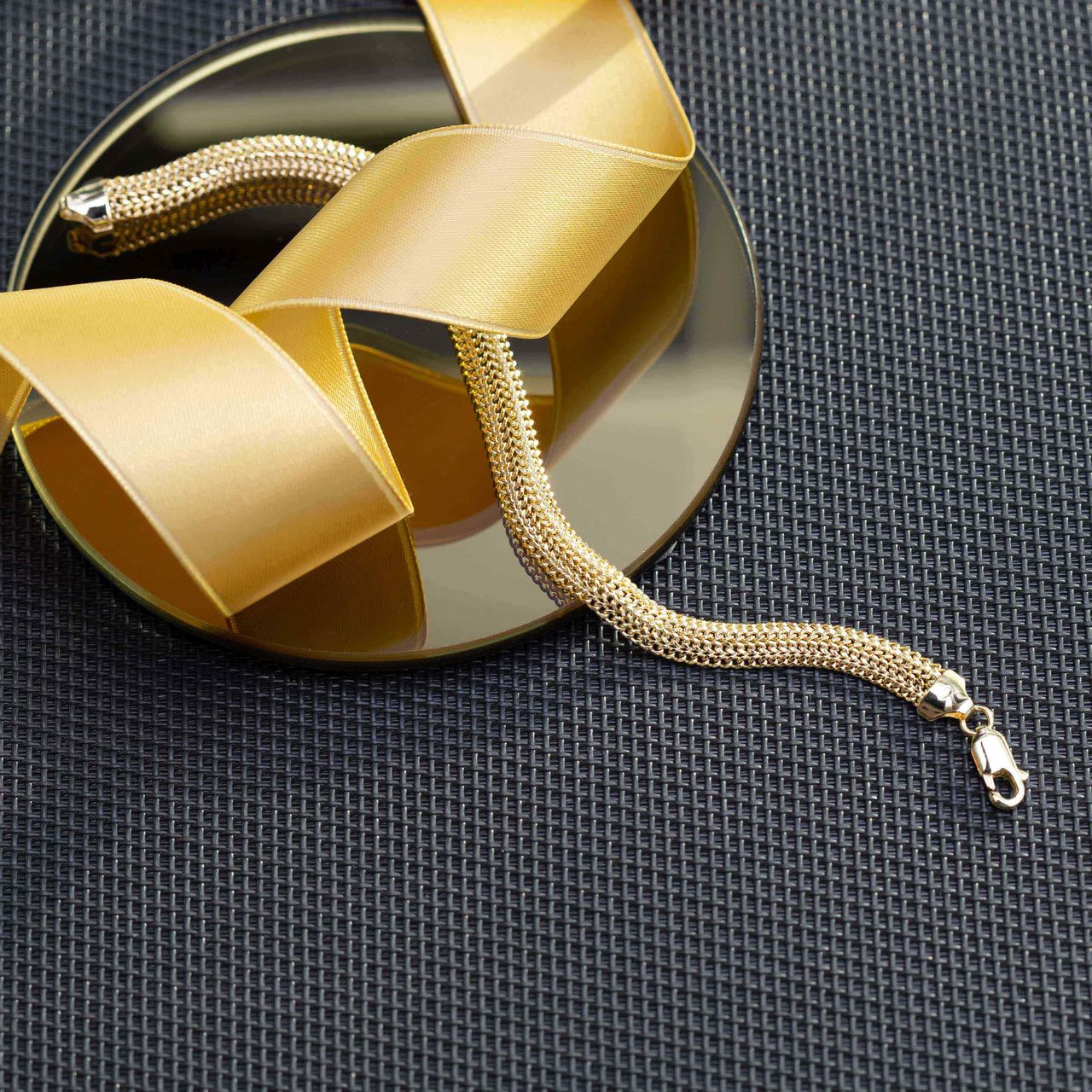 375 Gold Armband mit Fantasie-Kettengliedern