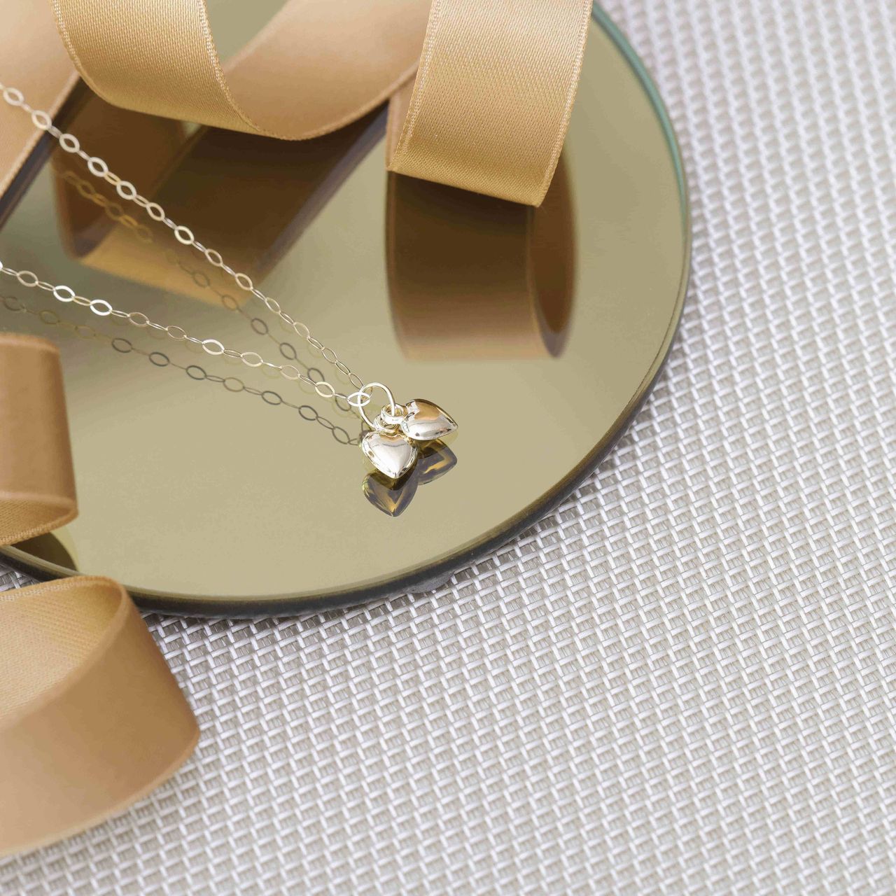 9 karaat ketting met hanger harten voor dames