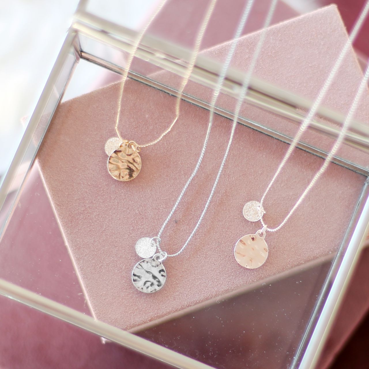 Byoux goudkleurige ketting muntjes