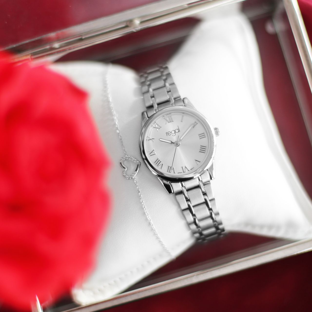 Armband, 925 Silber, Herz mit Zirkonia