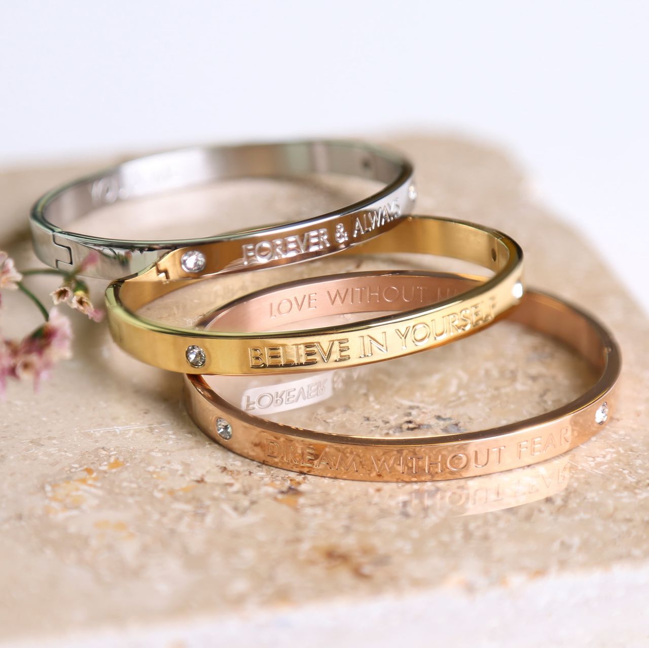 Guess stainless steel armband bangle roseplated Dream