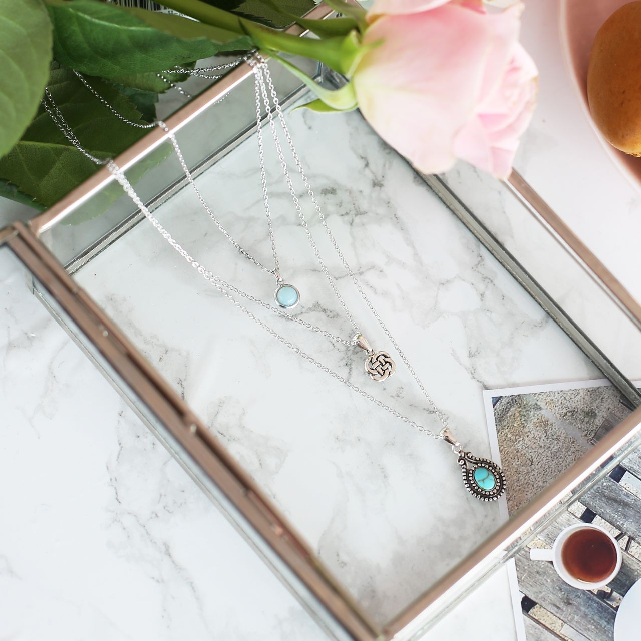 Zilveren ketting&hanger mattenklopper Bali