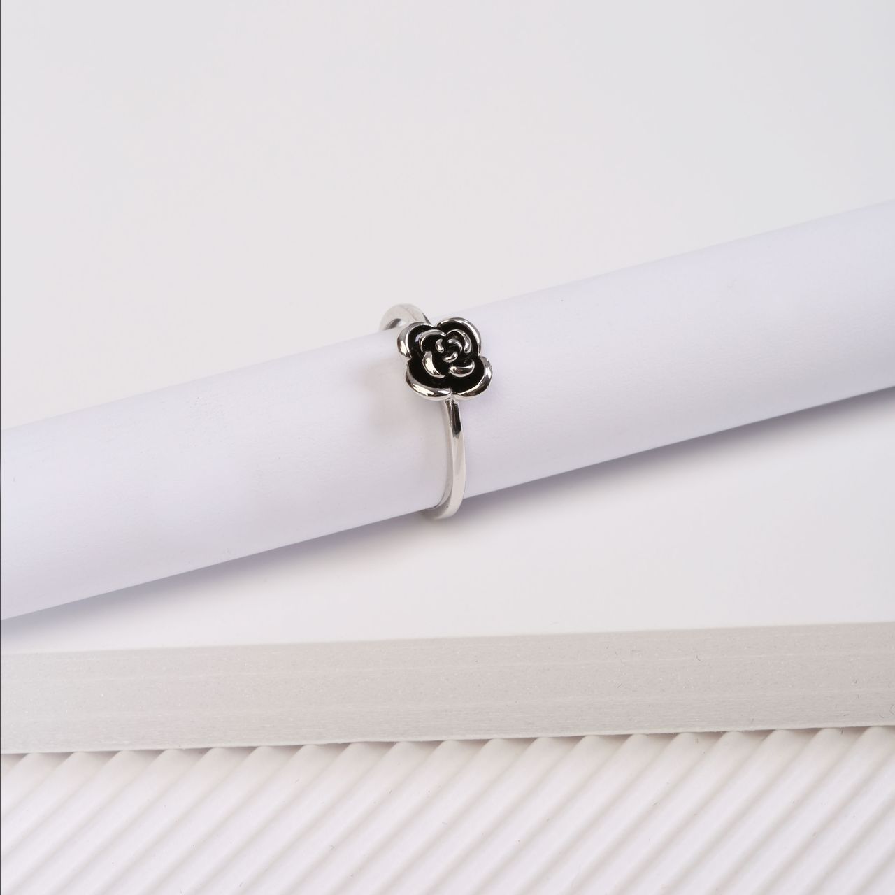 Zilveren ring roos Bali