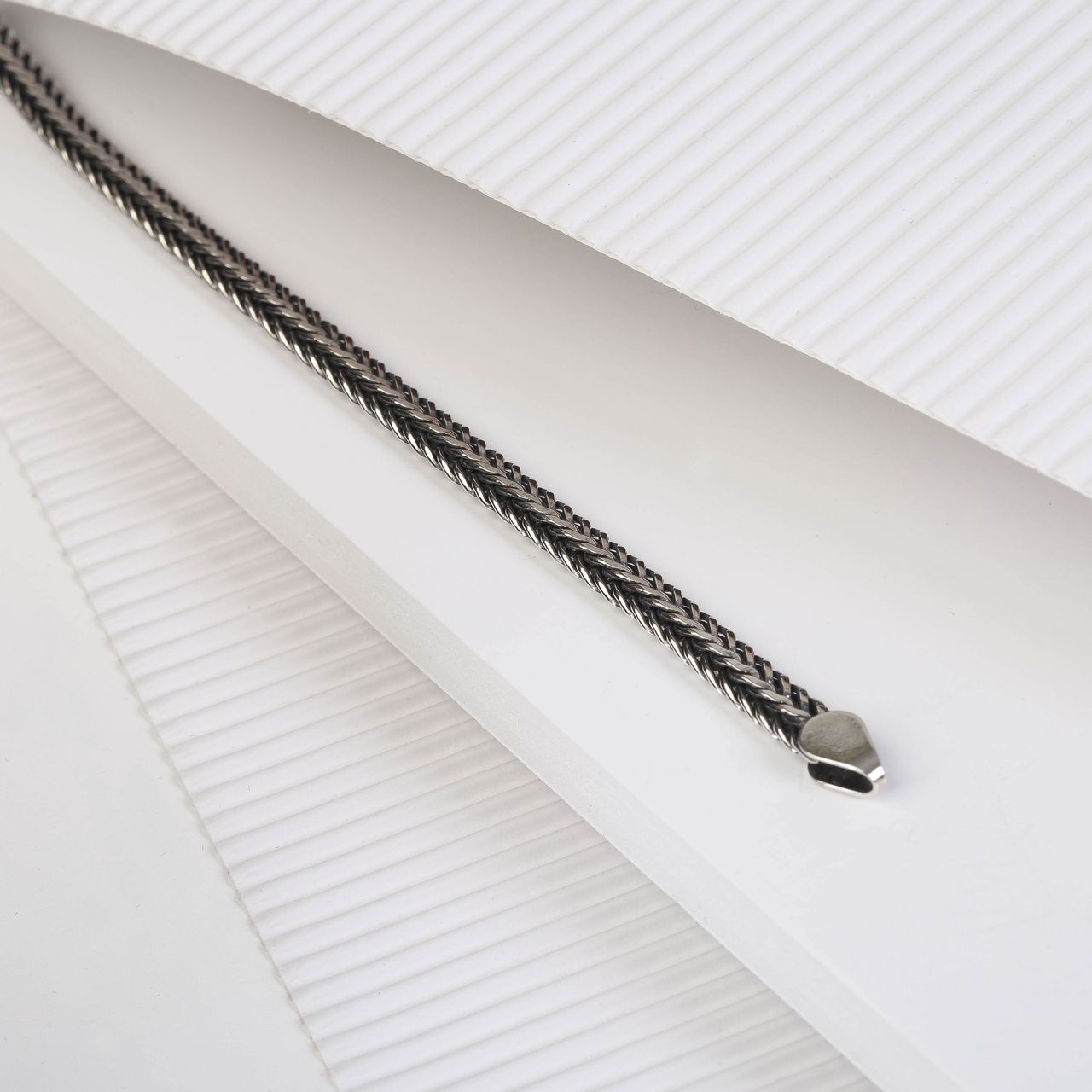Bali, Armband aus 925 Silber mit französischem Gourmet-Glied