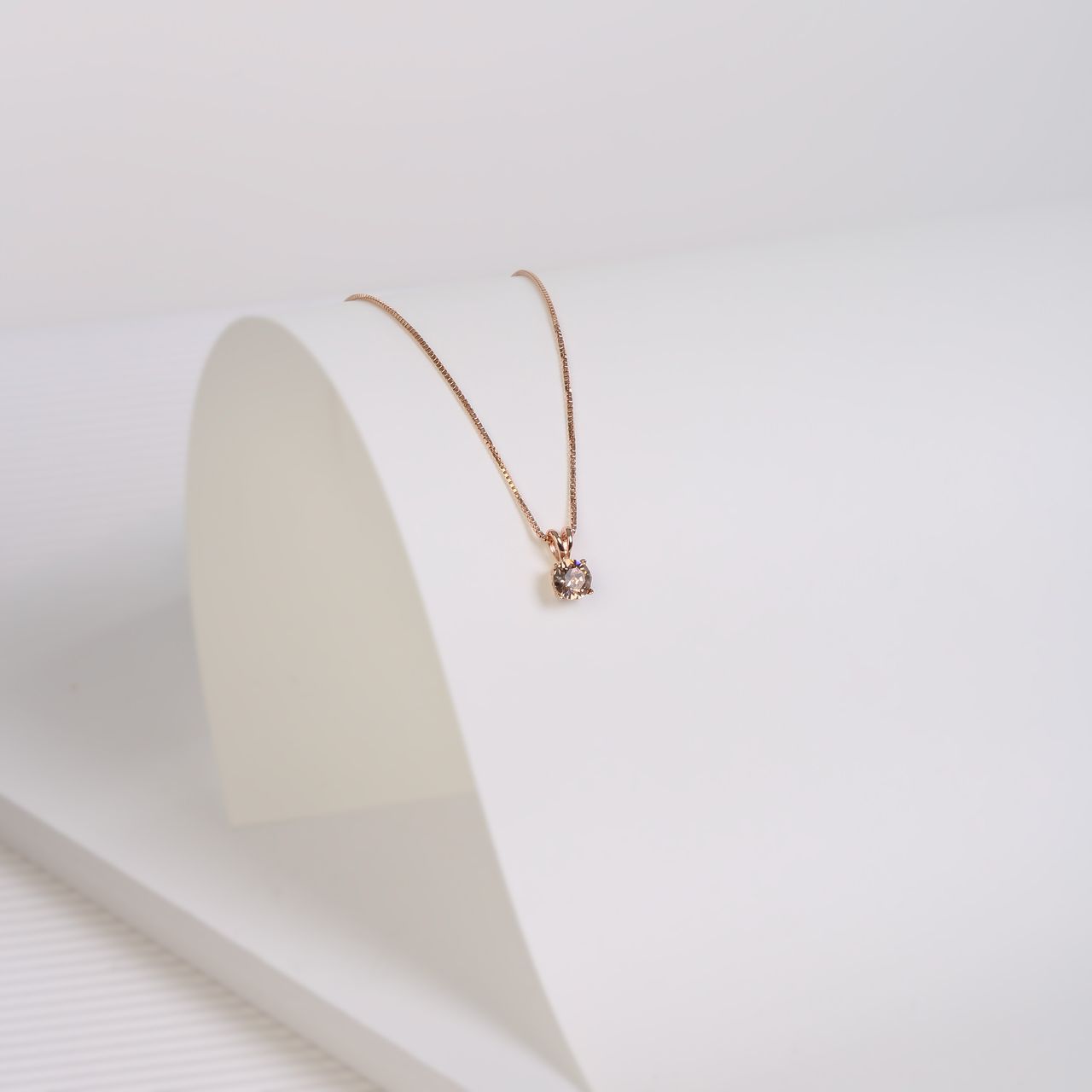 Zilveren goldplated ketting met hanger met Swarovski kristal voor dames