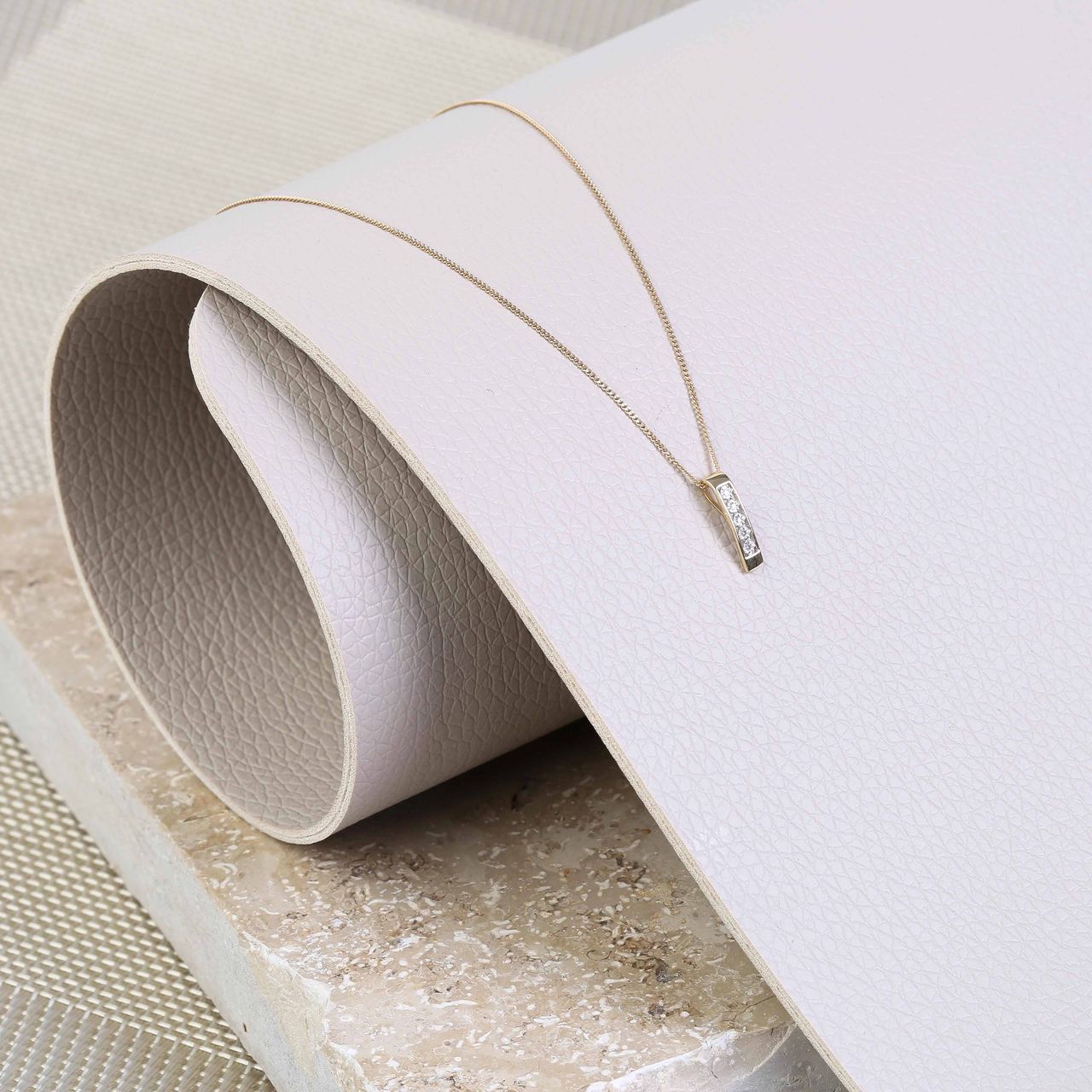 Halskette, 585 Gelbgold, mit Diamant 0,01 ct