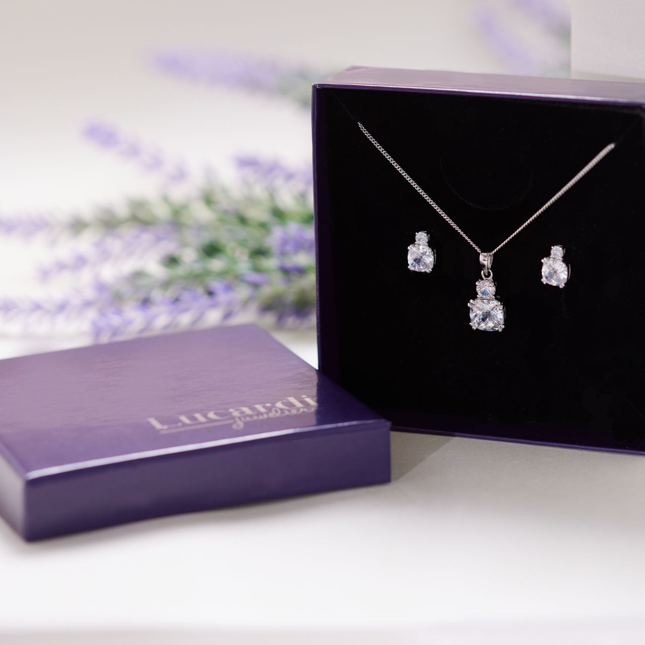 Ohrringe, 925 Silber, mit Zirkonia