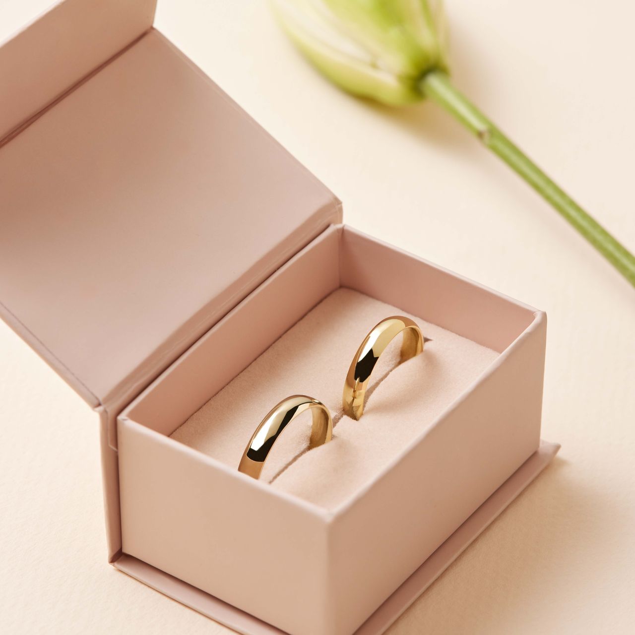 Trauring für Damen, 375 Gelbgold, Phlox H20