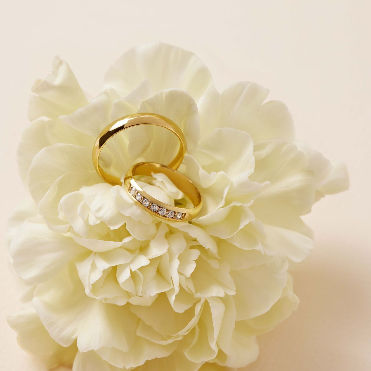 9 Karaat gele trouwring Phlox Heren H20