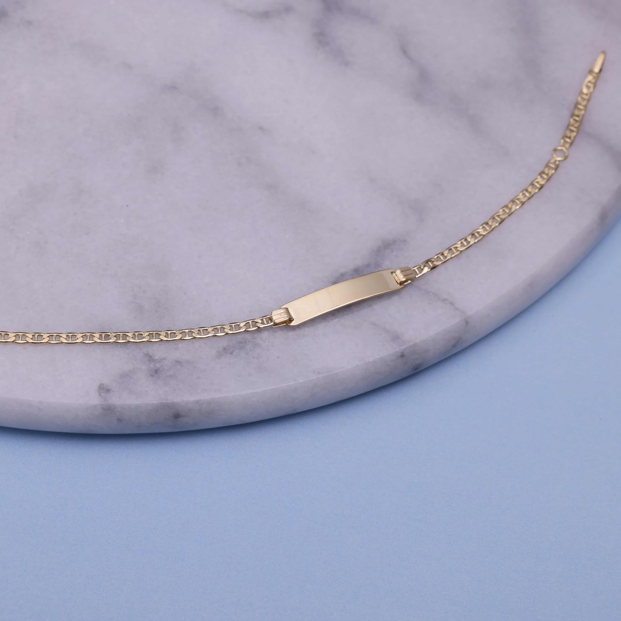 Gravurarmband für Kinder, 375 Gold, 15 cm