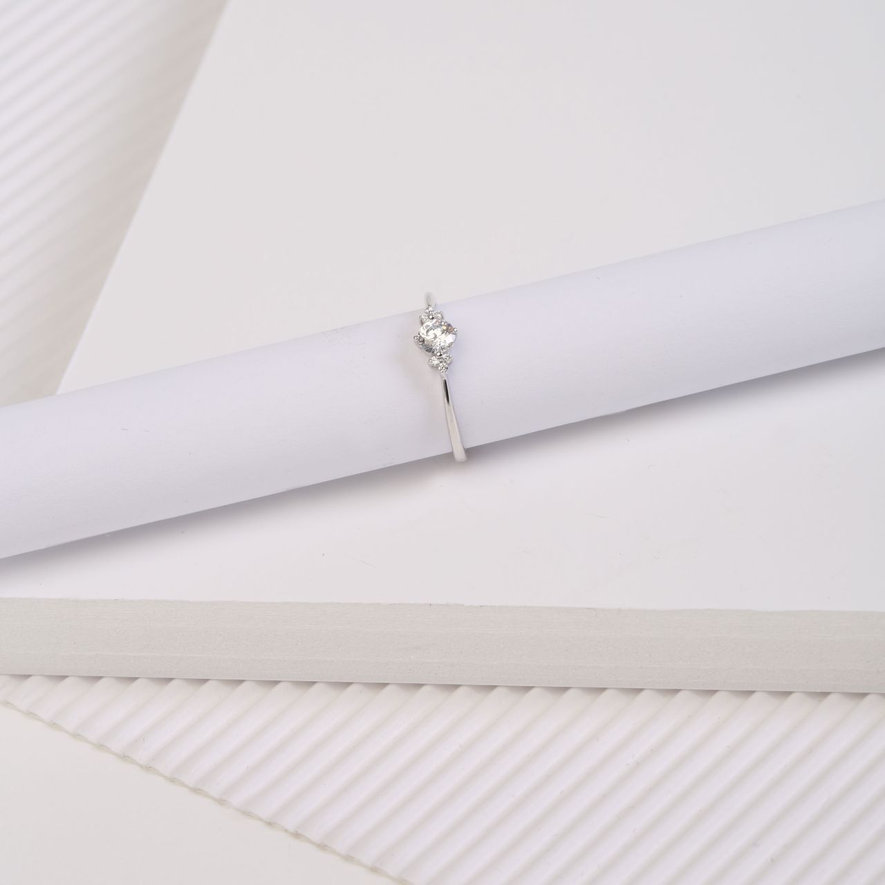 Zilveren ring zirkonia