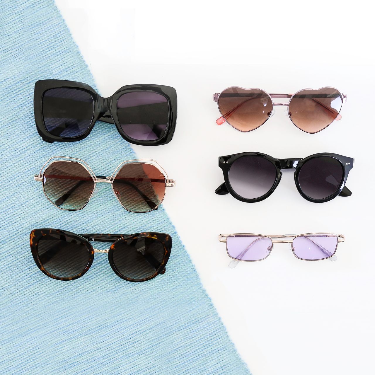 Sonnenbrille mit Leopardenmuster und braunen Gläsern