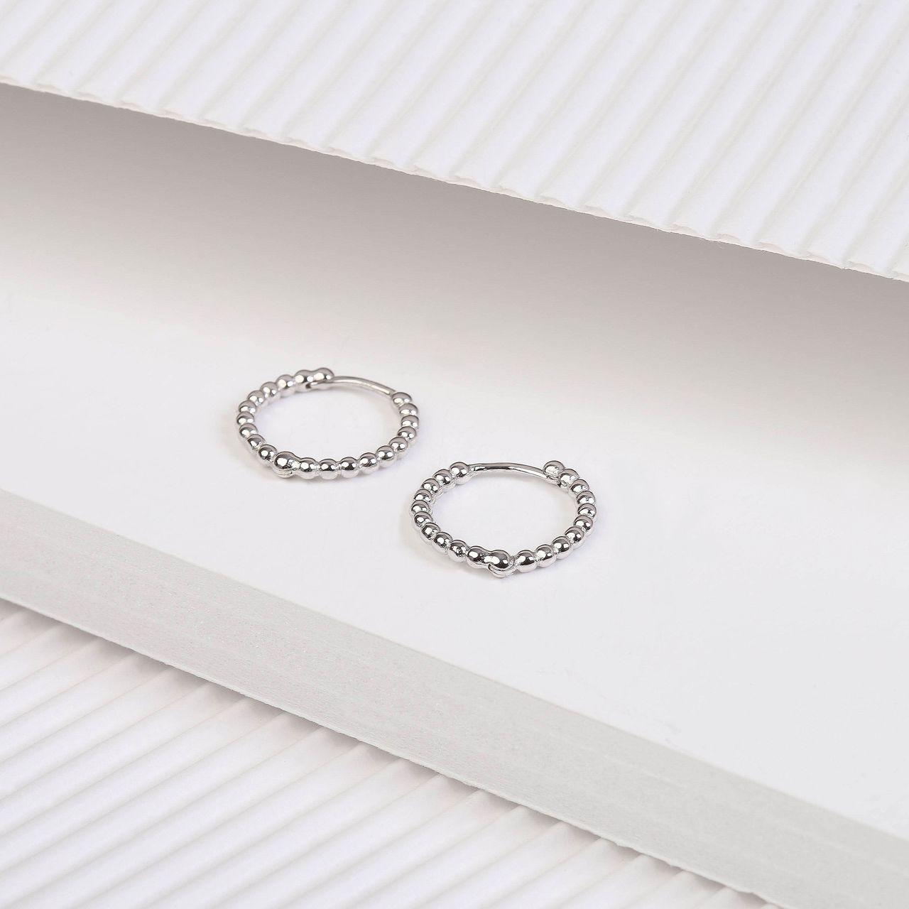 Zilveren oorbellen bolletjes 15mm