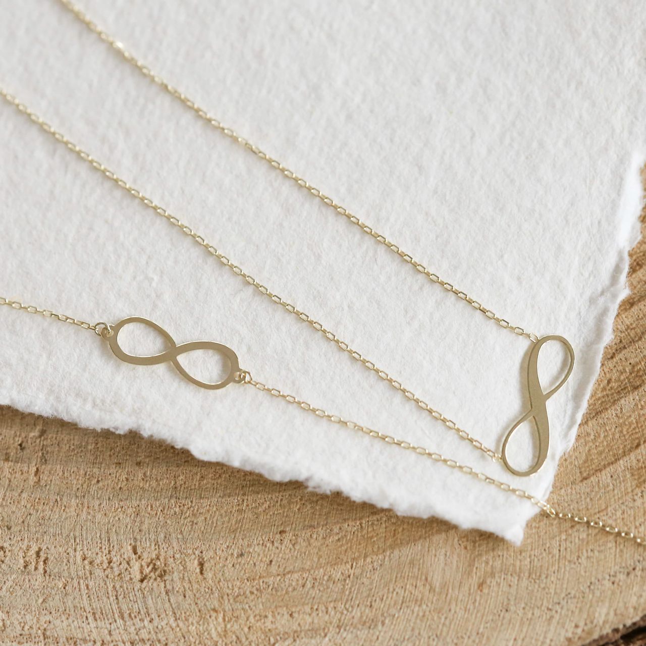 9 karaat ketting met hanger infinity voor dames