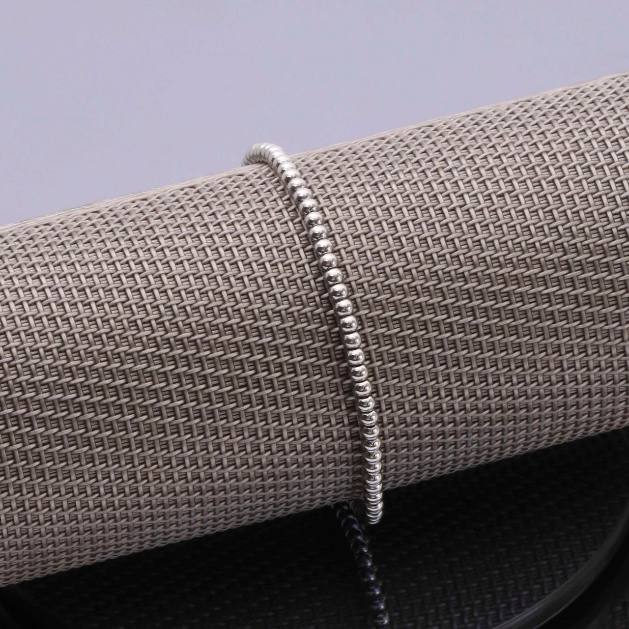 Gerecycled stainless steel armband bol