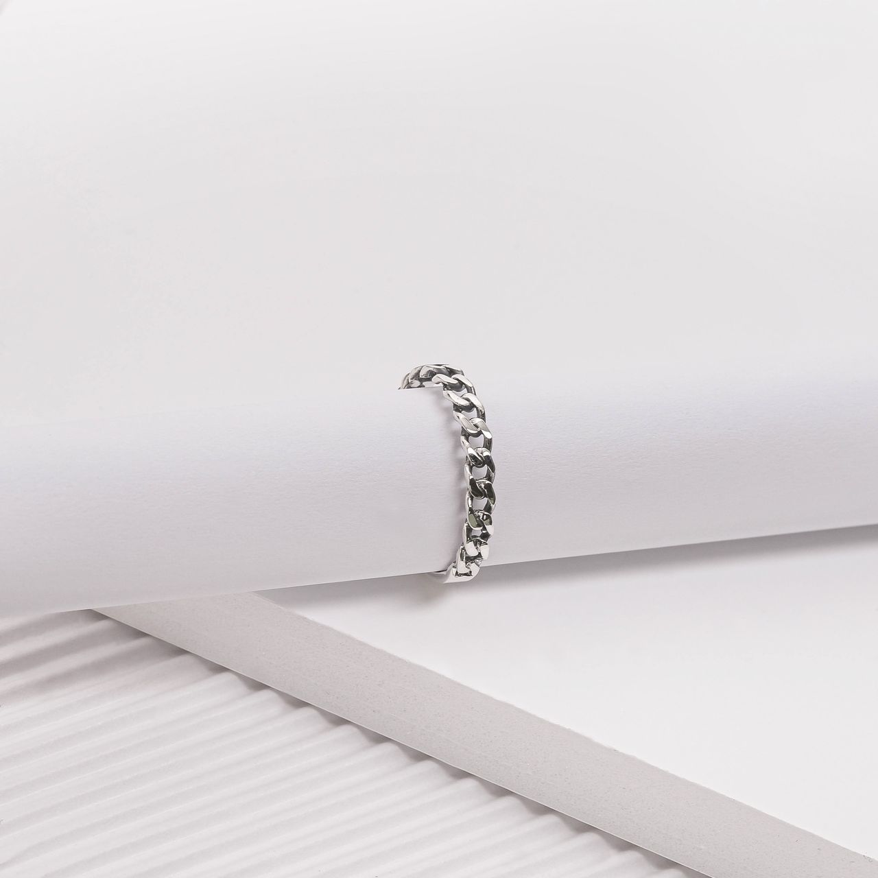 Ring aus 925 Silber Bali, Gourmet-Kettenglied