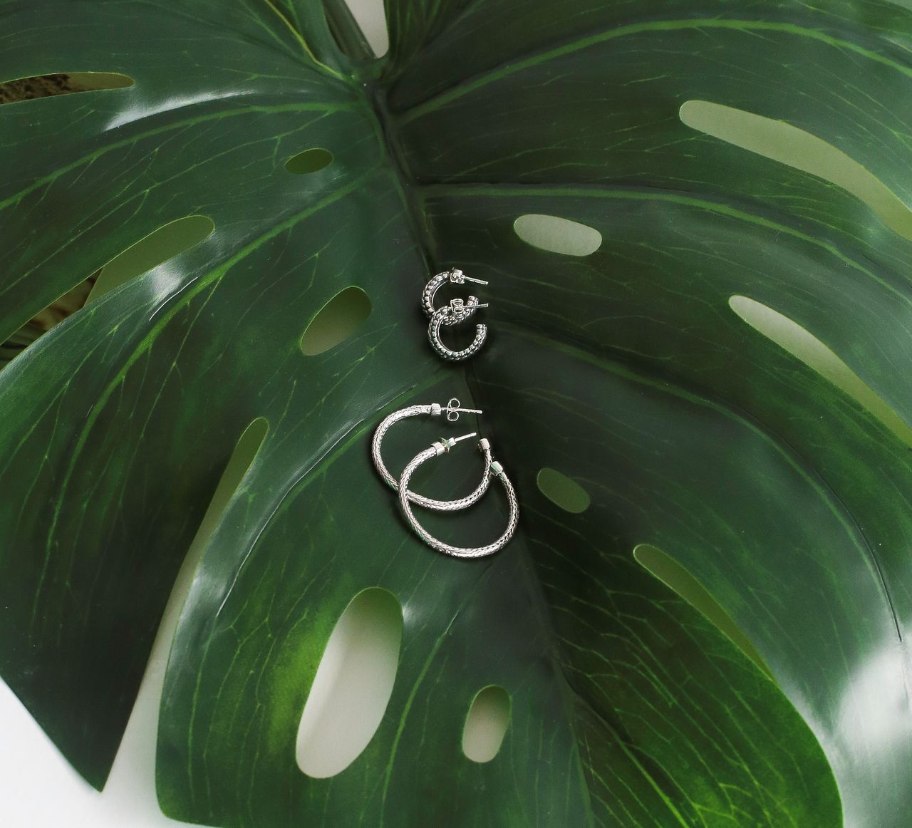 Ohrringe, 925 Silber, frz. Gourmetglied, 15 mm