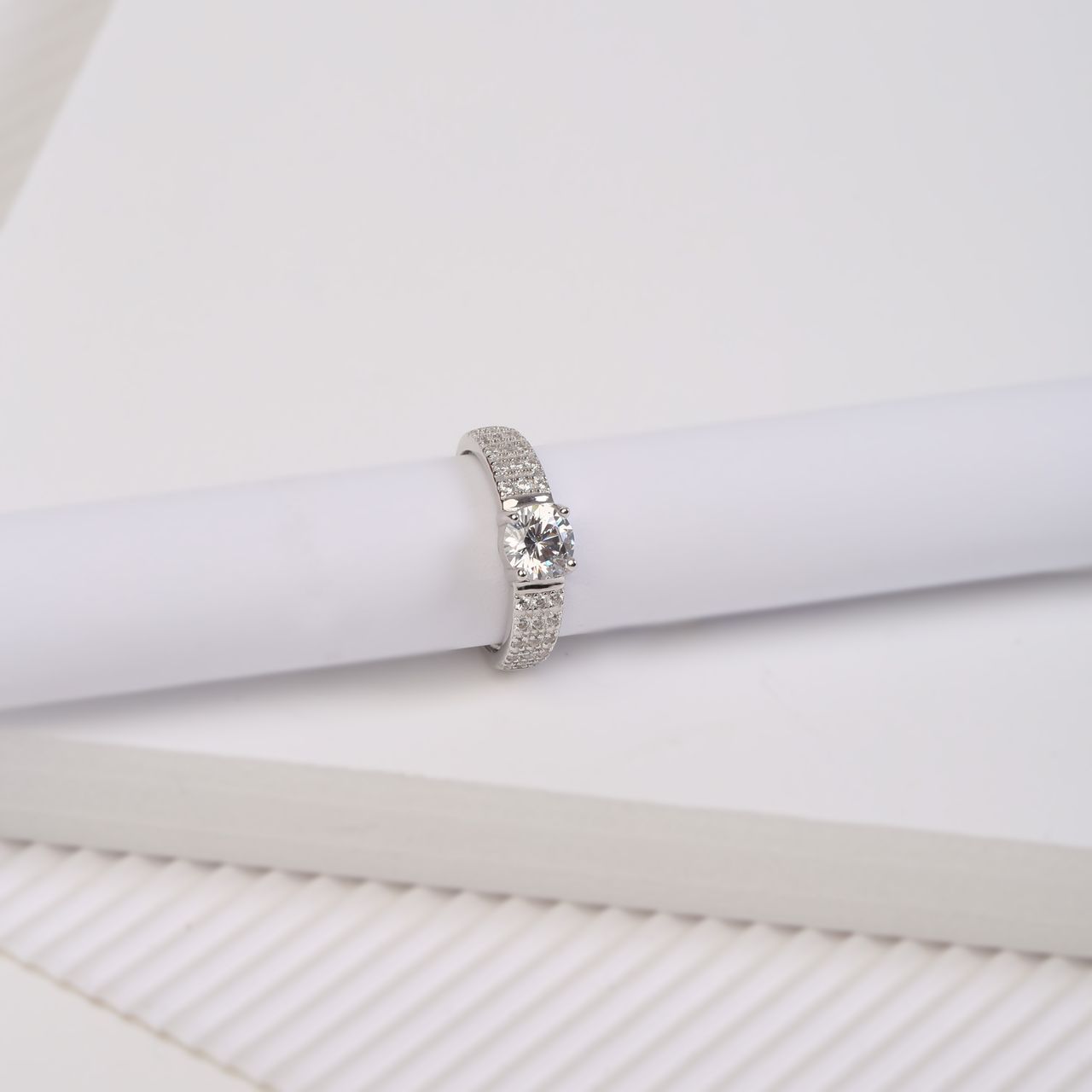 Ring, 925 Silber, mit Zirkonia