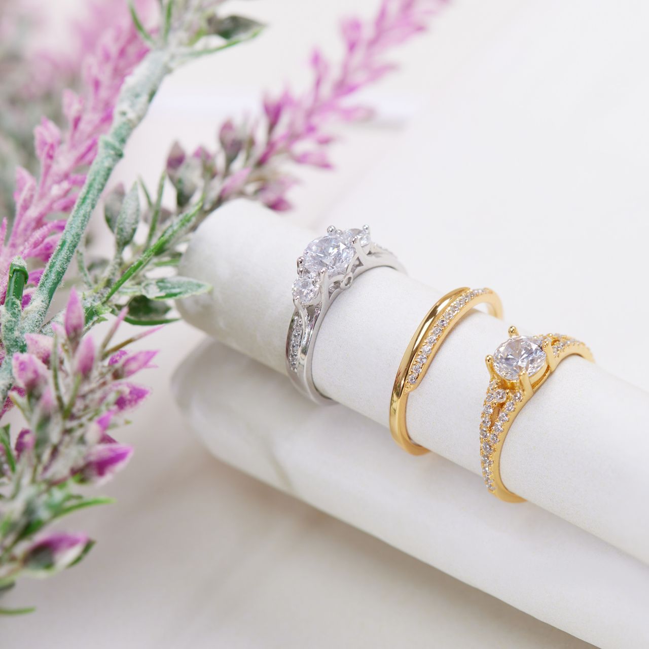 Silberner Ring mit Zirkonia