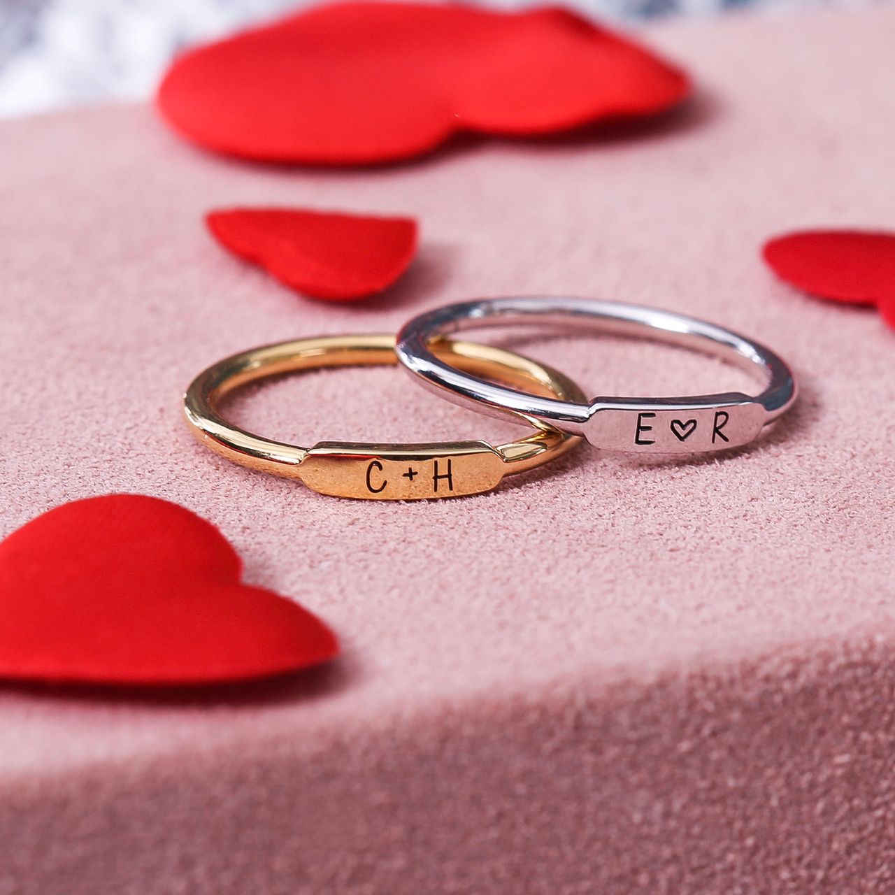 Zilveren goldplated ring voor dames