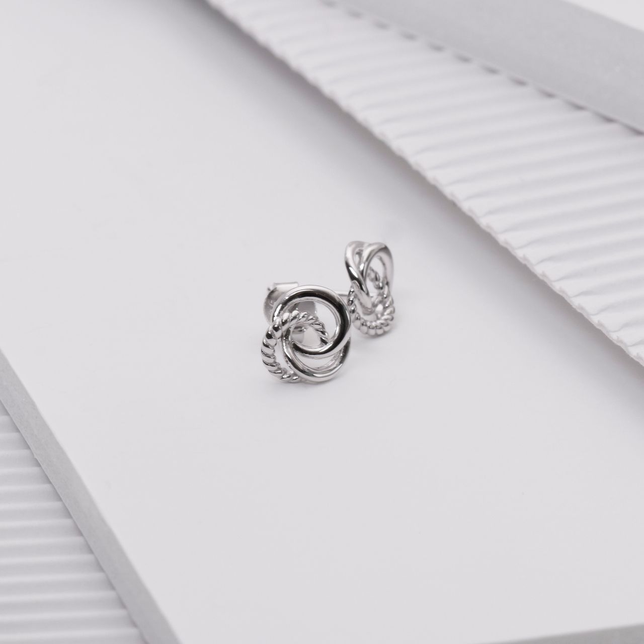 Ohrringe, 925 Silber, Kreise