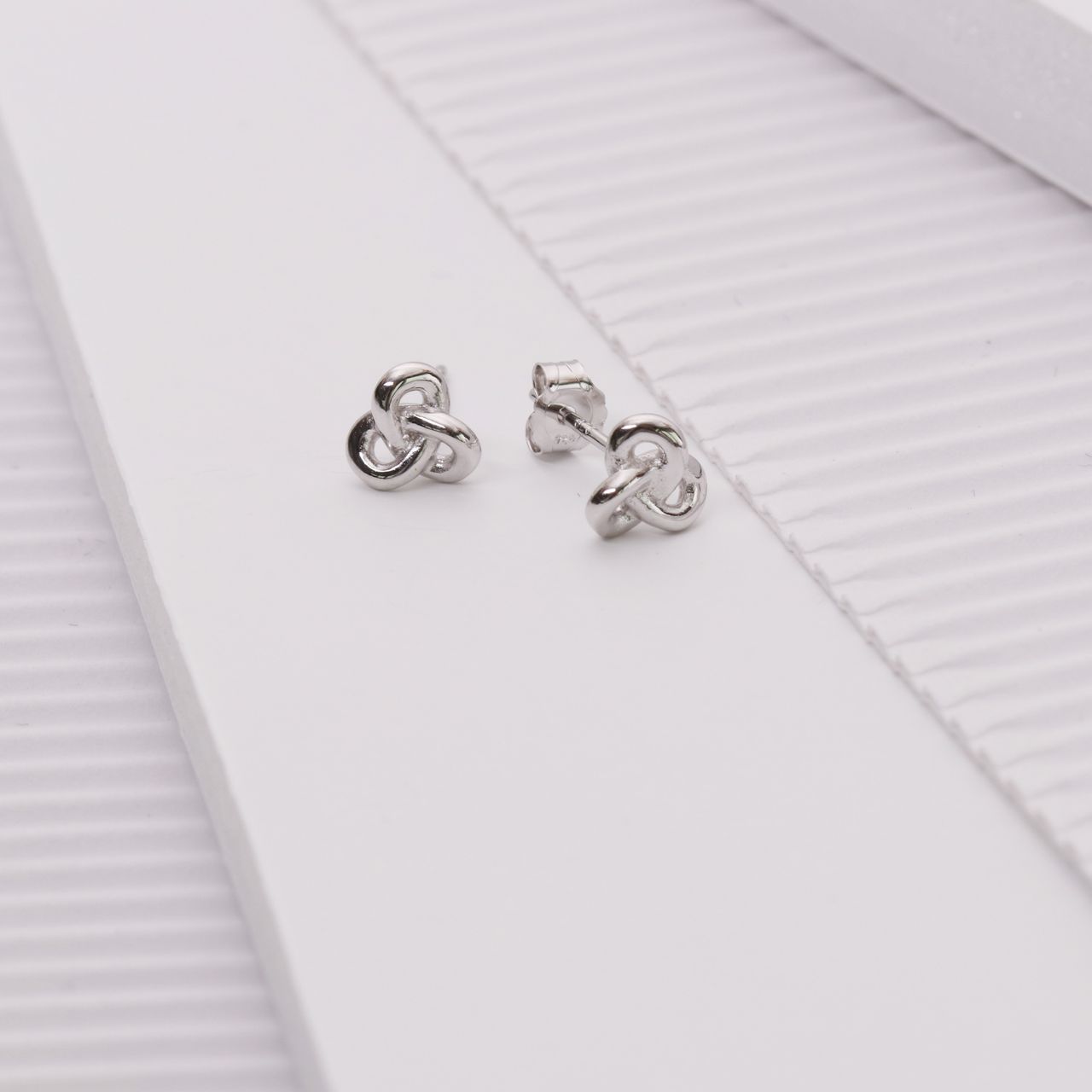 Ohrstecker, 925 Silber, Knoten