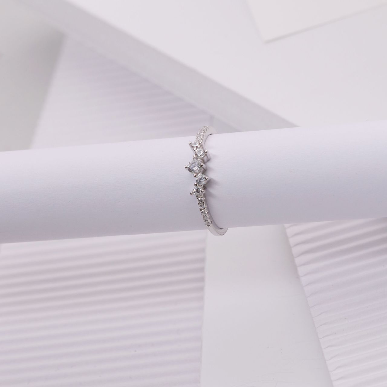 Ring, 925 Silber, mit Zirkonia