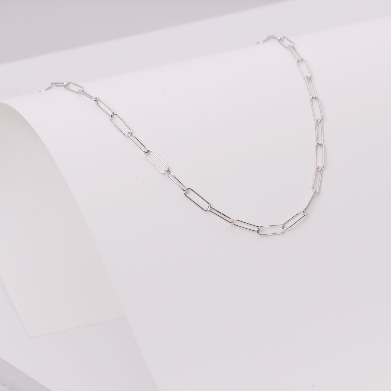 Gerecycleerd zilveren ketting closed forever