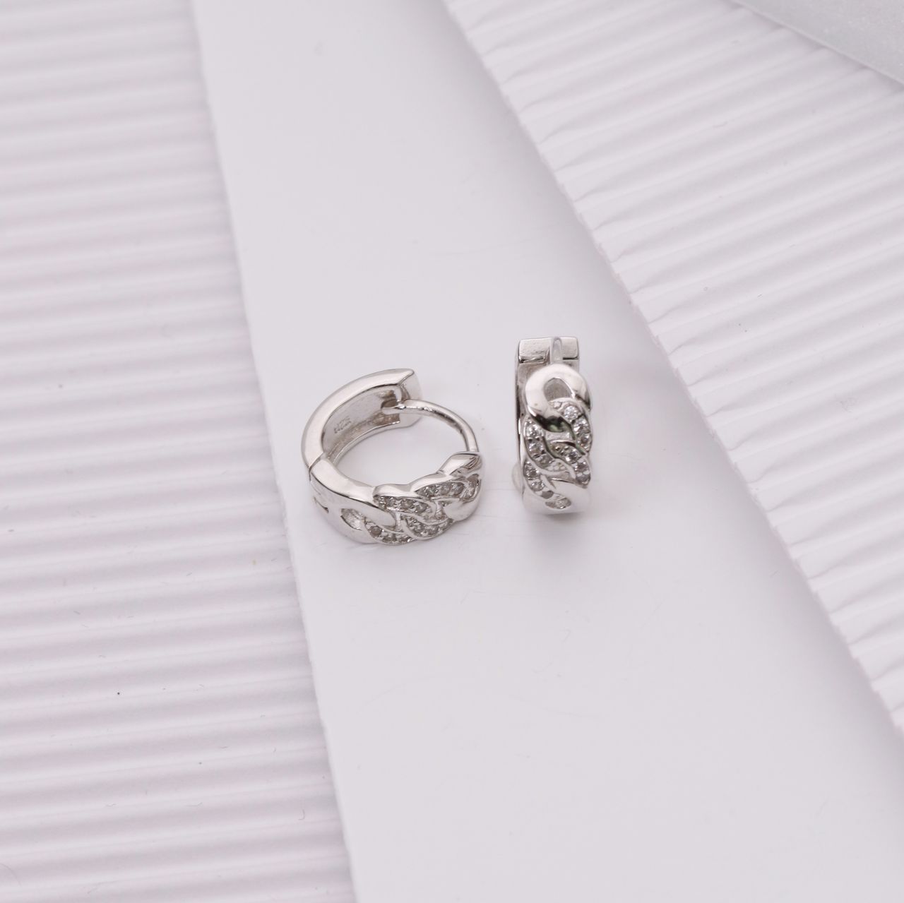 Ohrringe, 925 Silber, Gourmet, mit Zirkonia