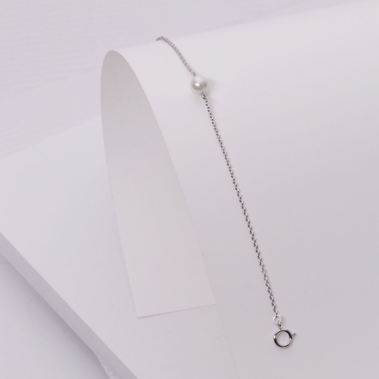 Armband, 925 Silber, mit Perle