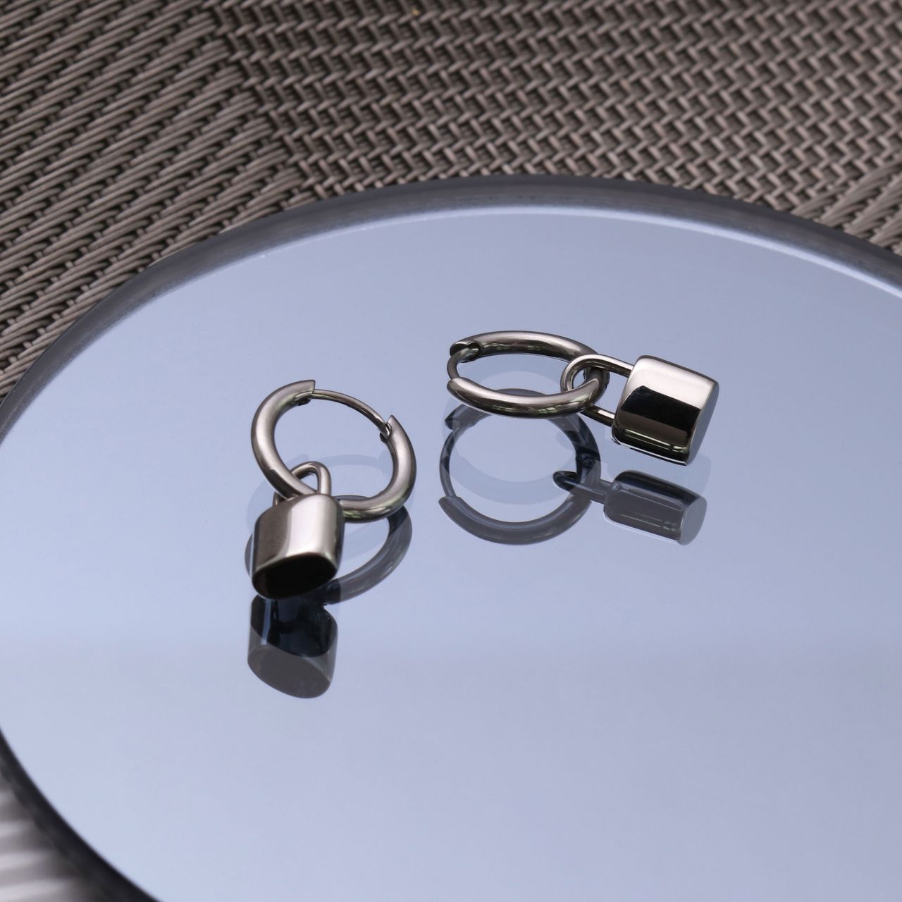 Stainless steel oorbellen slotjes