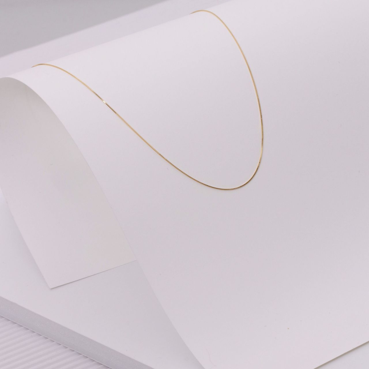 Halskette, 585 Gelbgold, venezianisches Glied, 0,45 mm