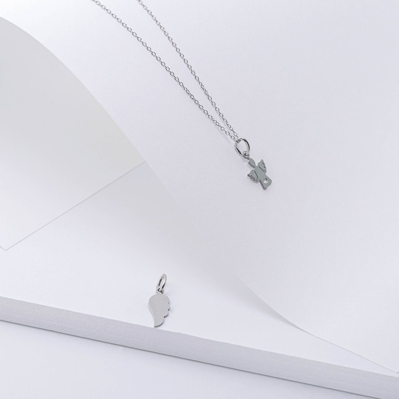 Anhänger, 925 Silber, Engel