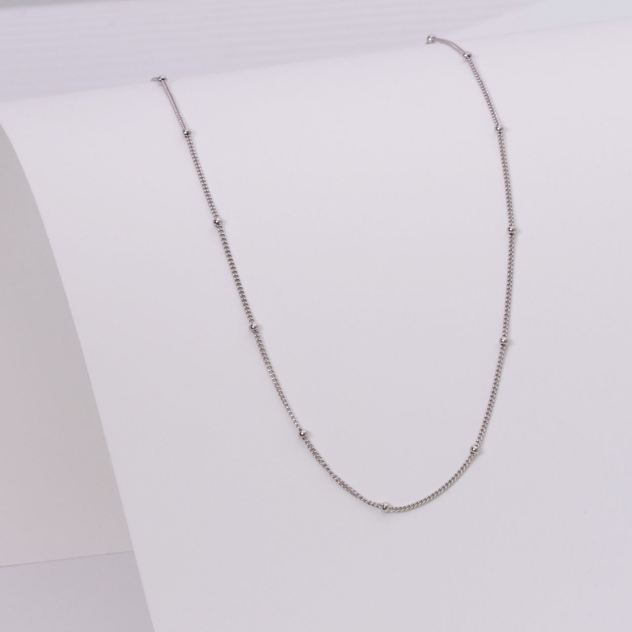 Zilveren ketting bolletjes Mix&Match