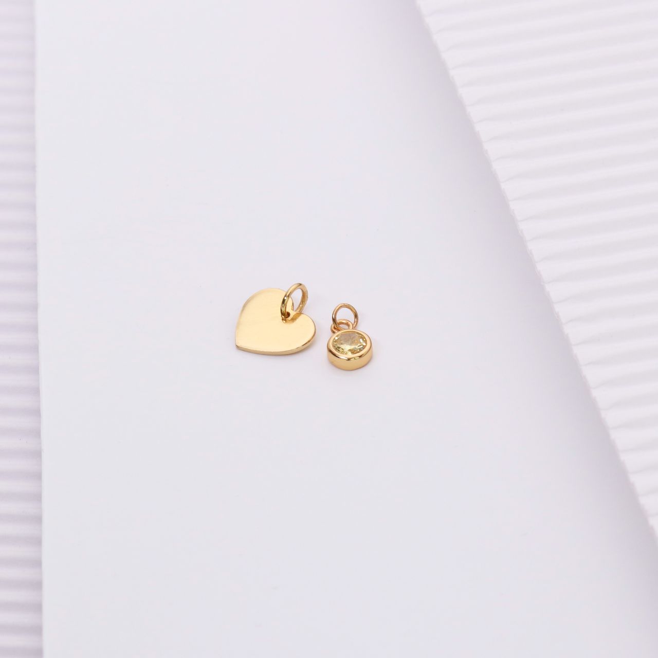 Zilveren hanger gold hart Mix&Match kettingarmband